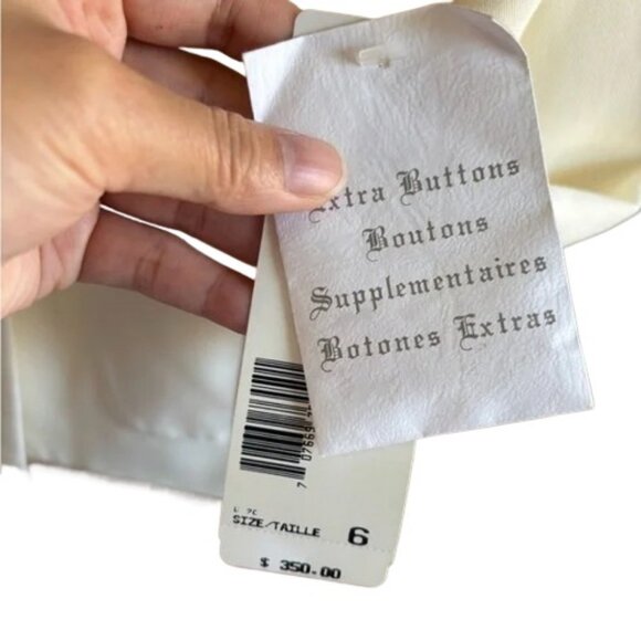 Lauren Ralph Lauren double breasted blazer ivory women's size 6 NWT - Picture 5 of 5